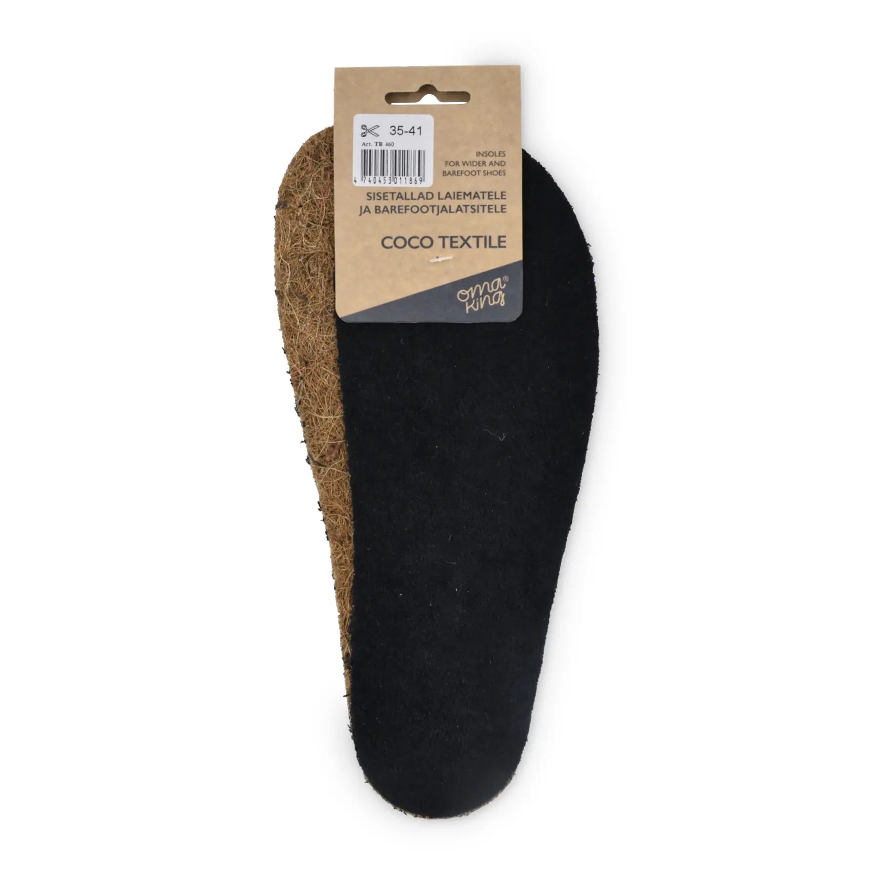 Coco textile insoles for wider and barefoot shoes - MyMara