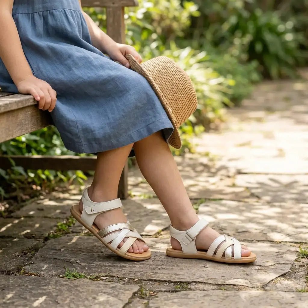 Criss Cross Toddler Barefoot Sandals - MyMara