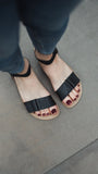 Iris Leather Summer Sandals - MyMara