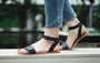 Iris Leather Summer Sandals - MyMara