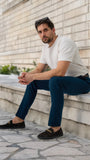 Men's Moccasins Prestage with Gold Chain Detail - MyMara