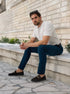 Men's Moccasins Prestage with Gold Chain Detail - MyMara