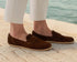 Moccasins Bianca - Women's Leather Slip - On Shoes - MyMara