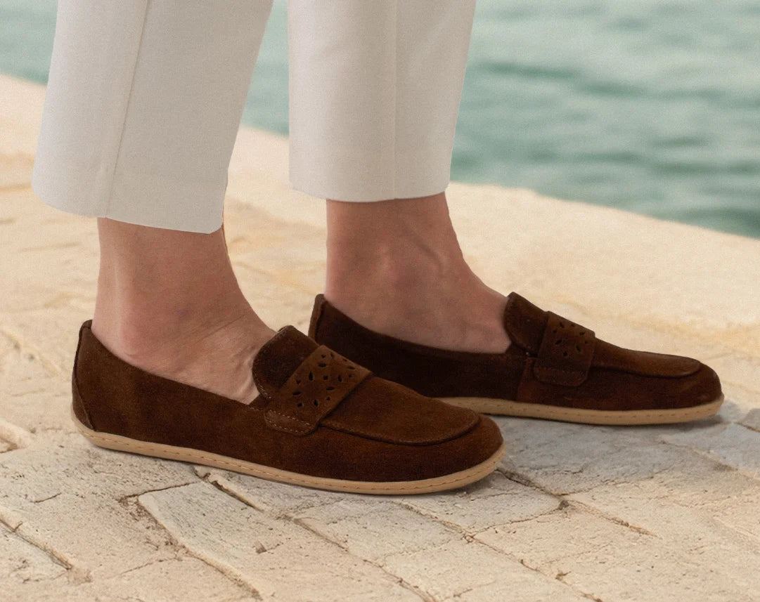 Moccasins Bianca - Women's Leather Slip - On Shoes - MyMara