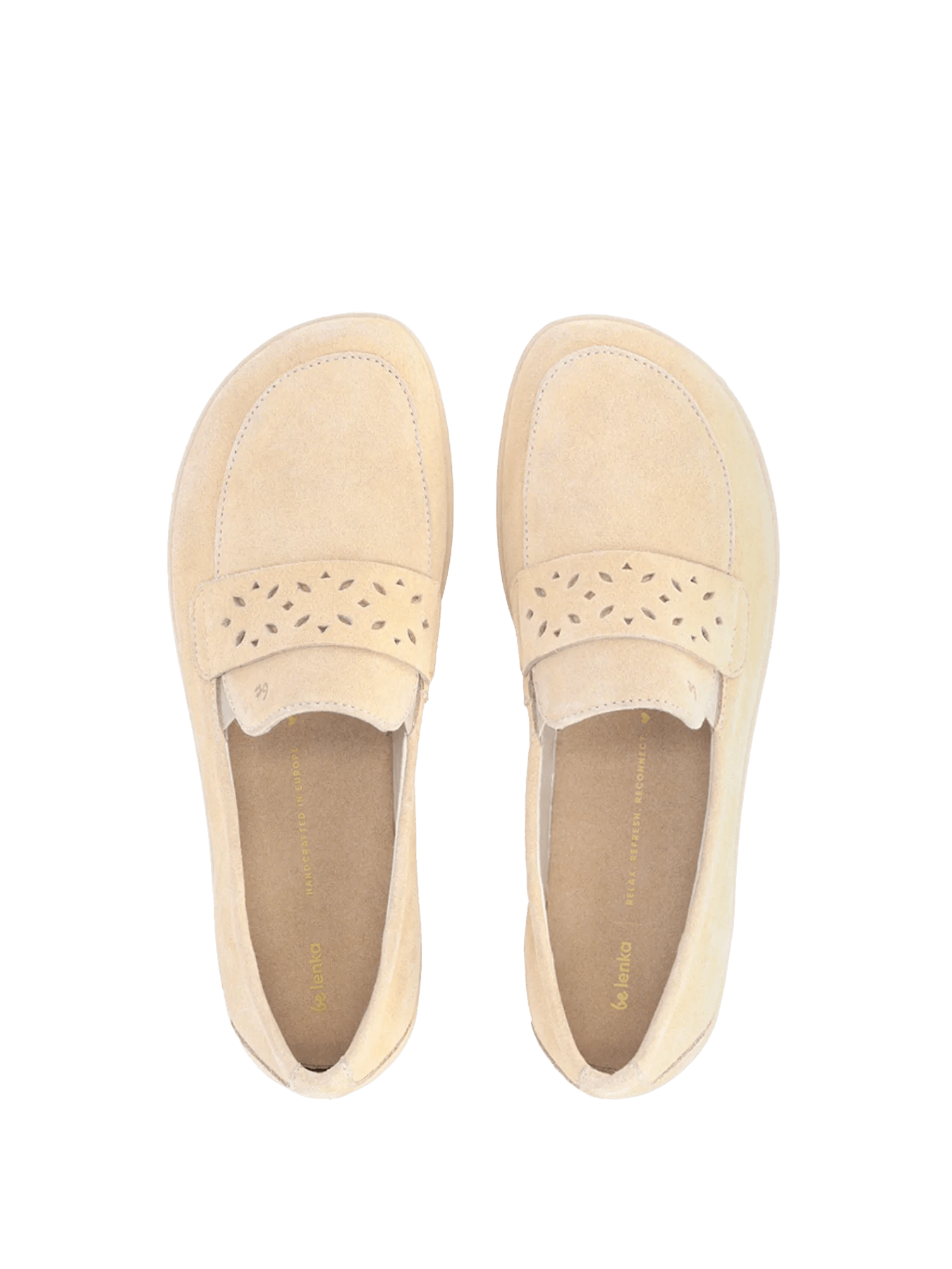 Moccasins Bianca - Women's Leather Slip - On Shoes - MyMara