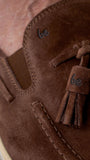 Moccasins Portsiders - Elegant Leather Loafers with Tassels - MyMara