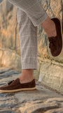 Moccasins Portsiders - Elegant Leather Loafers with Tassels - MyMara