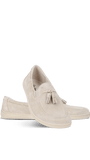Moccasins Portsiders - Elegant Leather Loafers with Tassels - MyMara