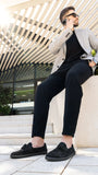 Moccasins Portsiders - Elegant Leather Loafers with Tassels - MyMara