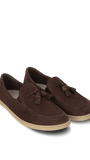 Moccasins Portsiders - Elegant Leather Loafers with Tassels - MyMara