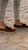 Moccasins Portsiders - Elegant Leather Loafers with Tassels - MyMara