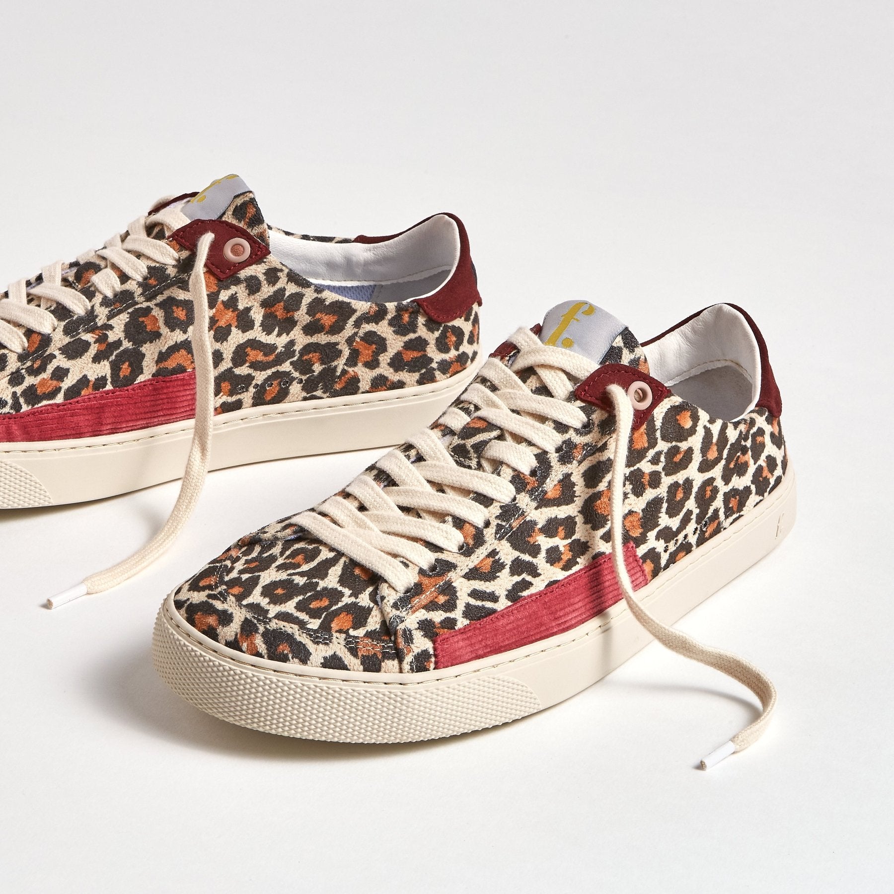 Peach Leopard & Borgona sneakers - MyMara