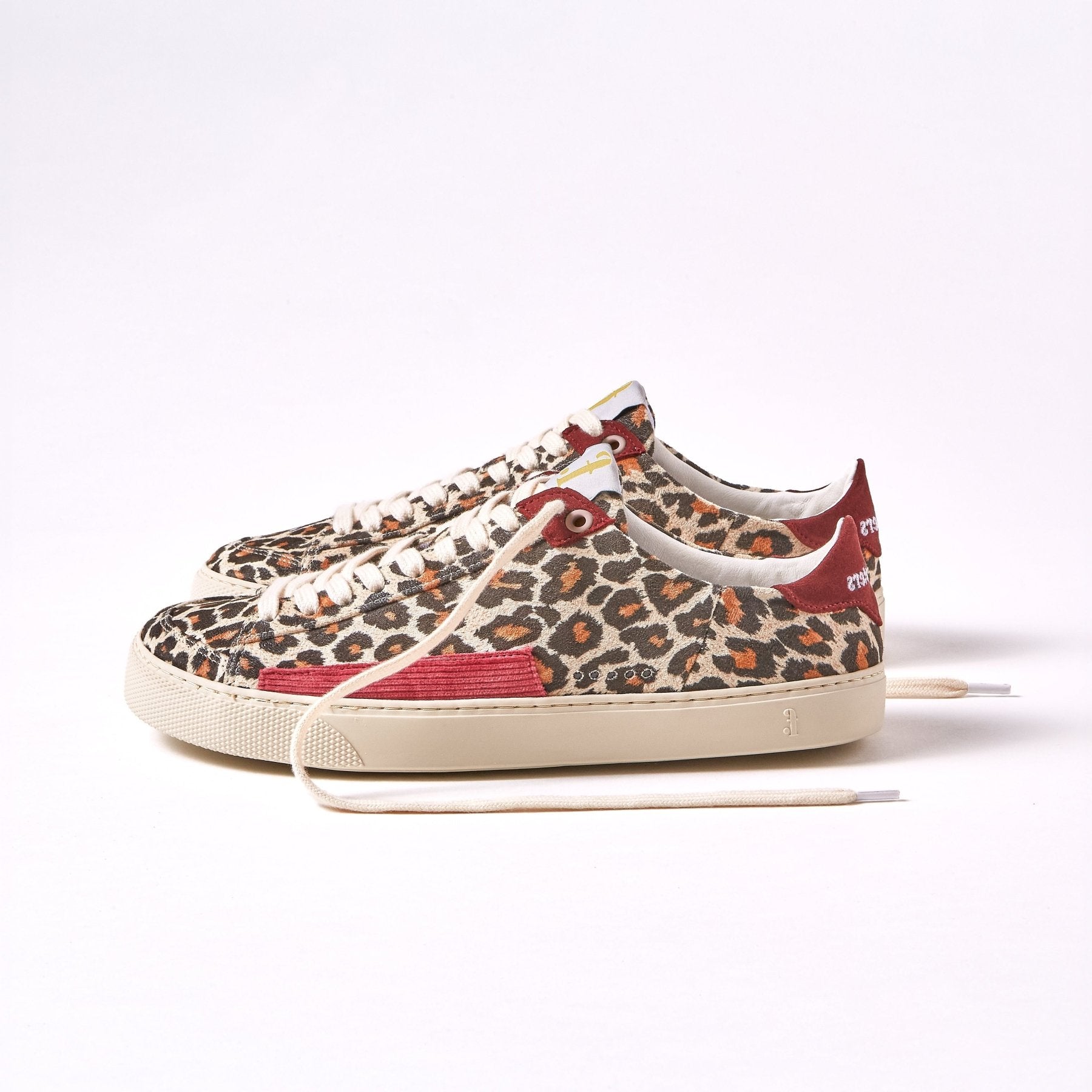 Peach Leopard & Borgona sneakers - MyMara