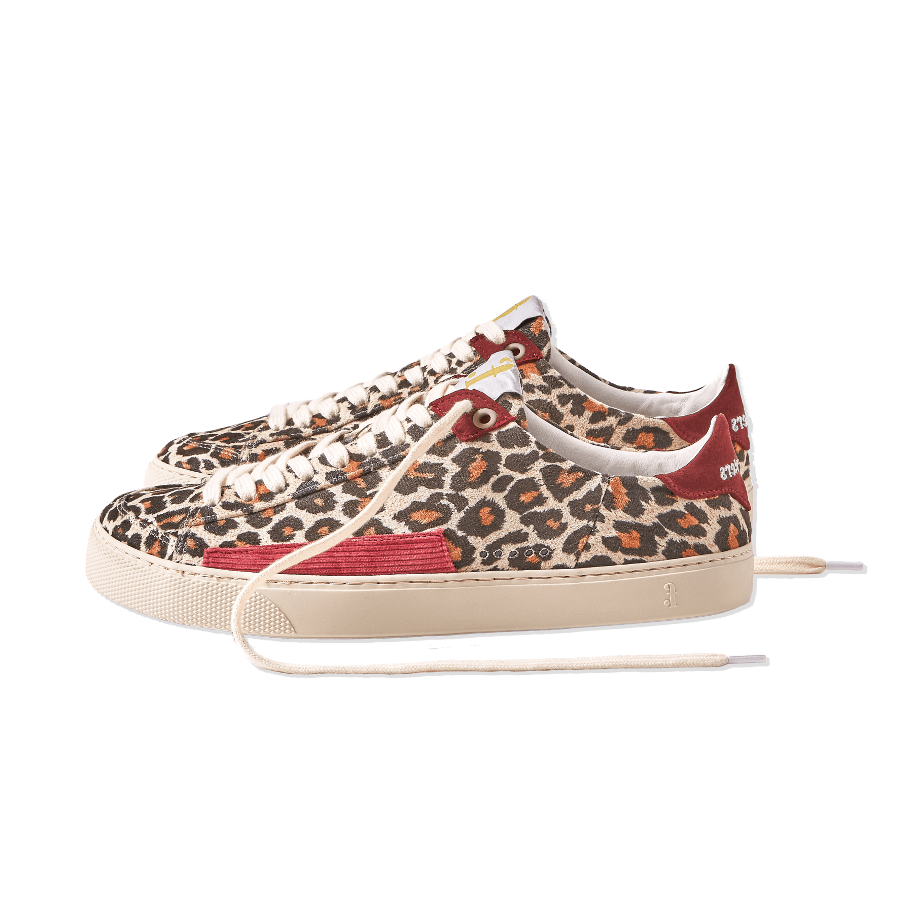 Peach Leopard & Borgona sneakers - MyMara