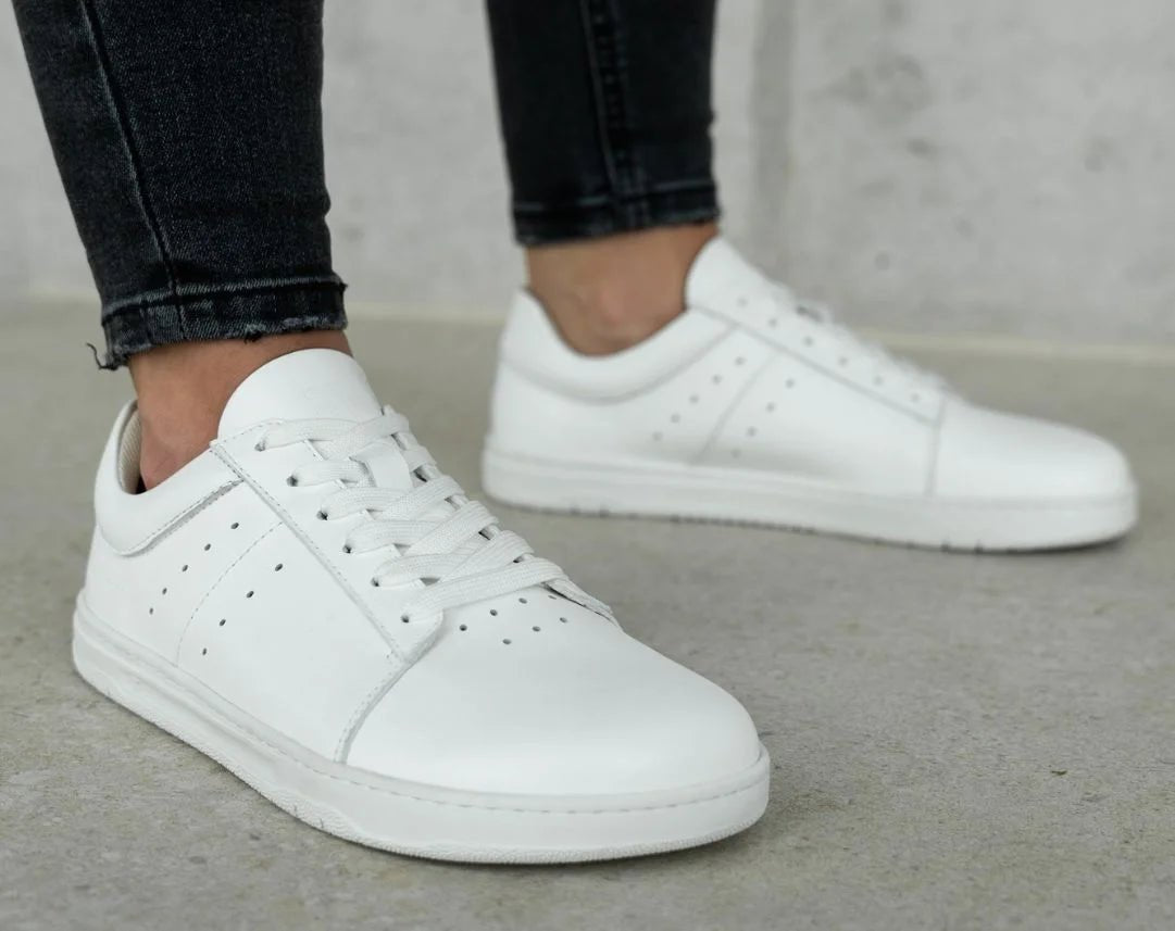 Sneakers Enigma - Premium Leather Minimalist Shoes - MyMara